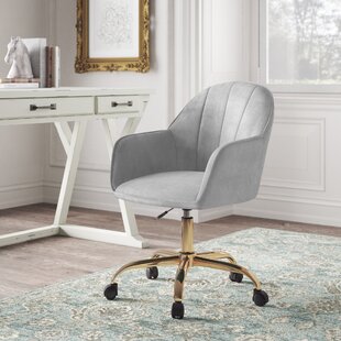 White and rose gold office deals chair